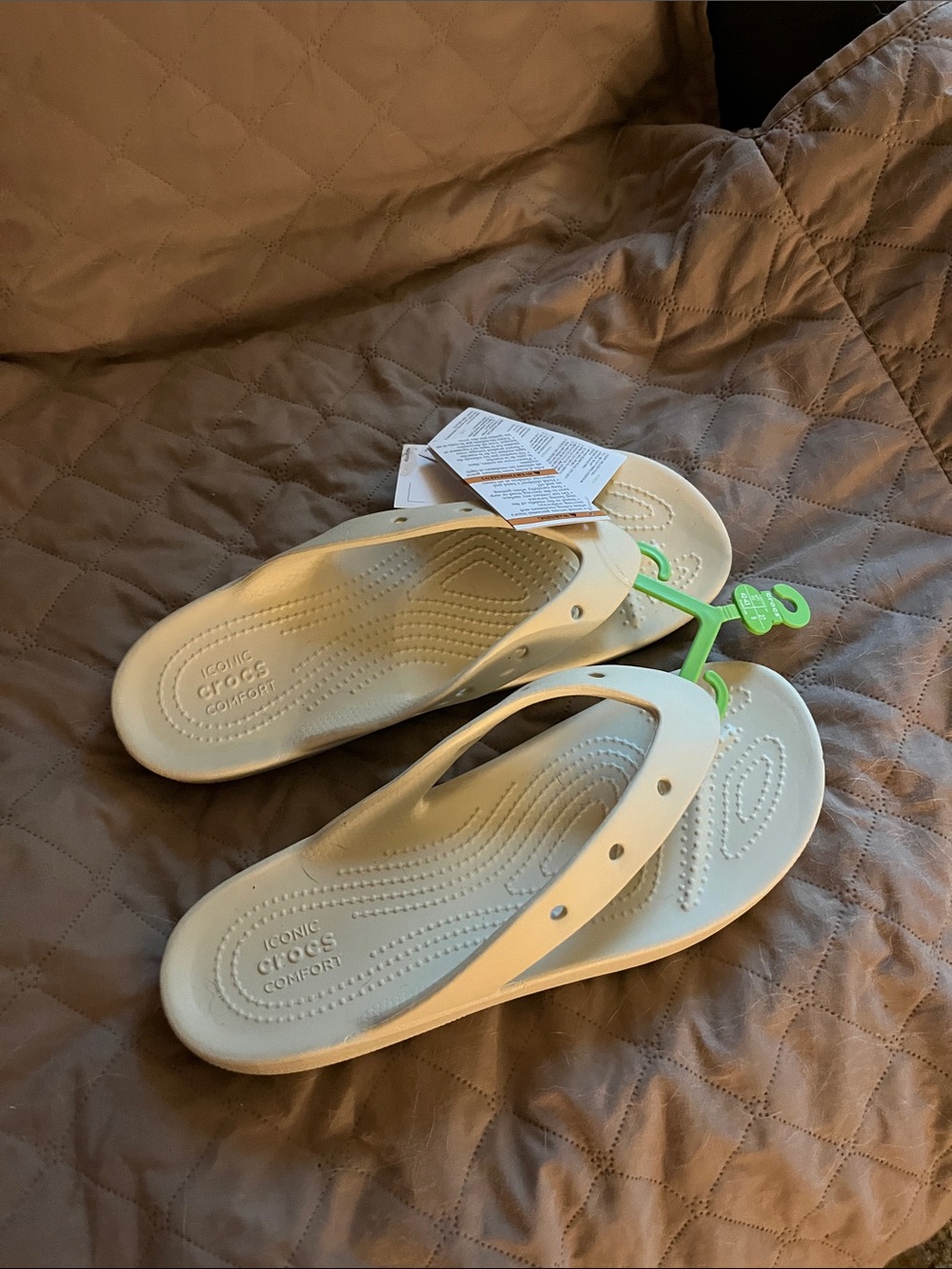 CROCS Women’s Flip Flop Sandals - Light Beige - Picture 5 of 5